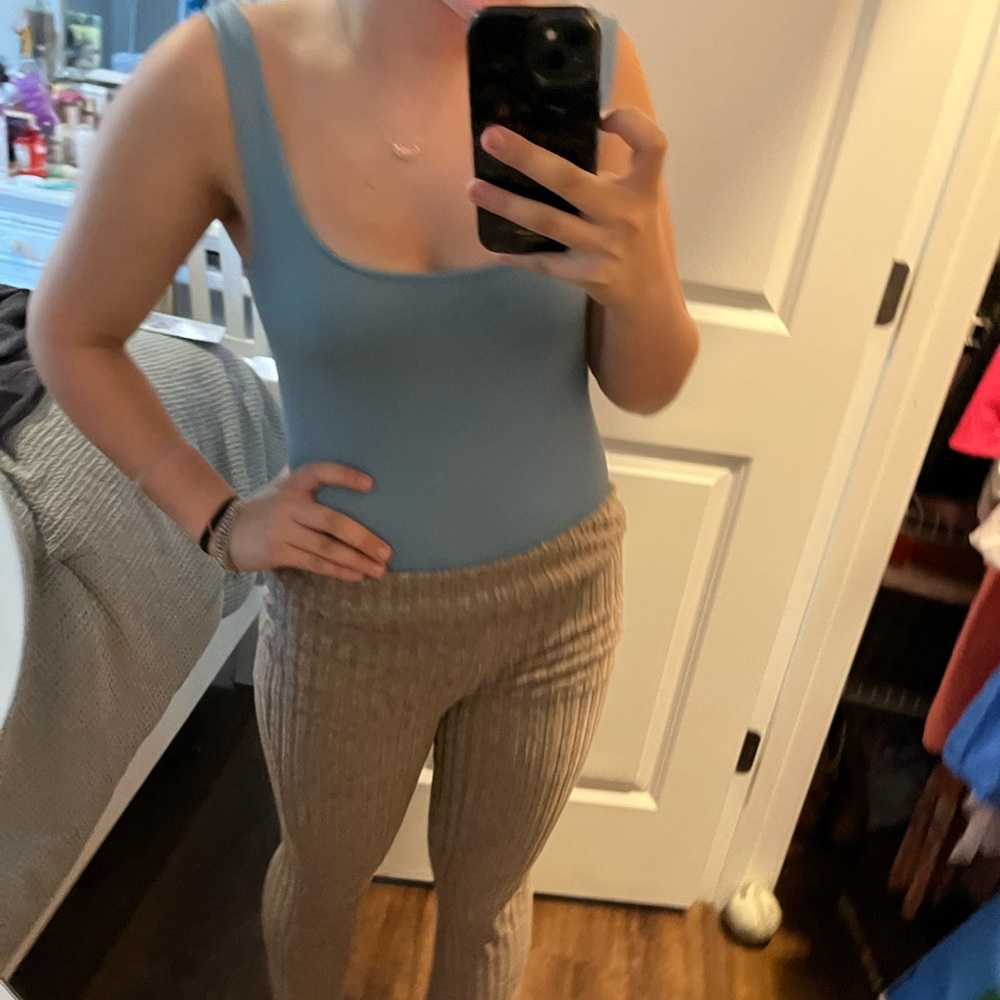 Tan Ribbed Pants